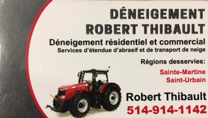 Déneigement Robert Thibault - Nivellement et défrichement de terrains