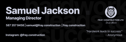 Fray Construction Ltd. - Concrete Reinforcements