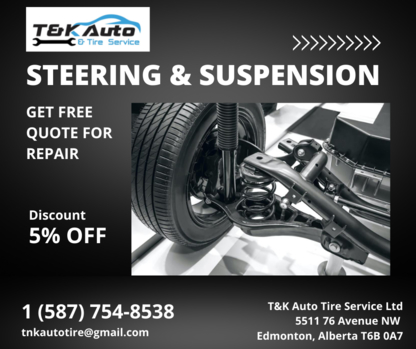 T & K Auto Tires Services Ltd - Garages de réparation d'auto