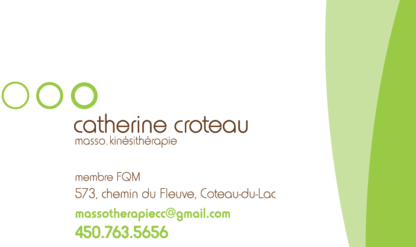 Massothérapie Catherine Croteau - Massage Therapists