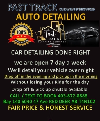 Fast Track Auto Detailing & Cleaning Services - Commercial, Industrial & Residential Cleaning