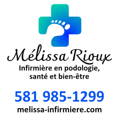 Mélissa Rioux, infirmière en podologie, santé et bien-être - Nurses