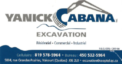 Yannick Cabana Excavation inc. - Excavation Contractors
