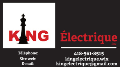 King Électrique Inc - Électricien ville de Québec et Lévis - Électriciens