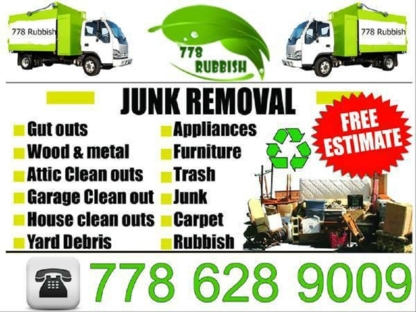 778 Rubbish - Traitement et élimination de déchets résidentiels et commerciaux