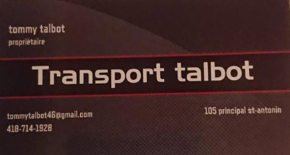 Transport Talbot - Services de transport