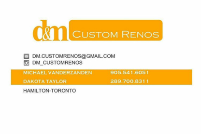 D&M Custom Renos - Home Improvements & Renovations