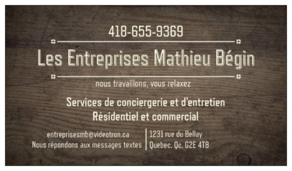 Les Entreprises Mathieu Bégin - Service de conciergerie