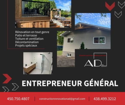 Construction Rénovation AD inc. - Entrepreneurs en construction