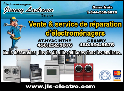 Jimmy Lachance Service - Magasins d'appareils électroménagers d'occasion
