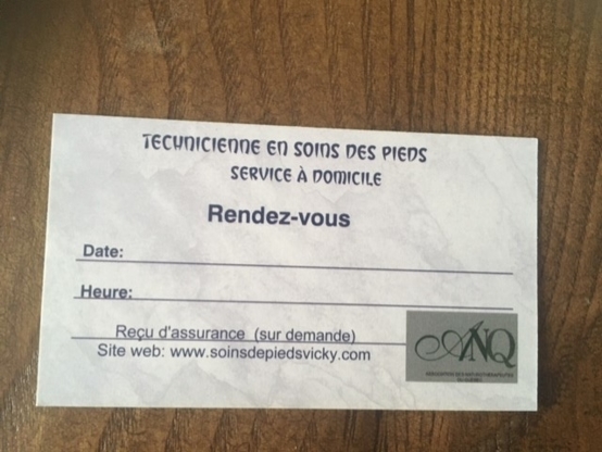 Technicienne en Soins des Pieds Vicky Castonguay - Foot Care