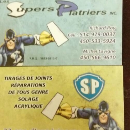 Les Supers Plâtriers Inc. - Pointing & Jointing