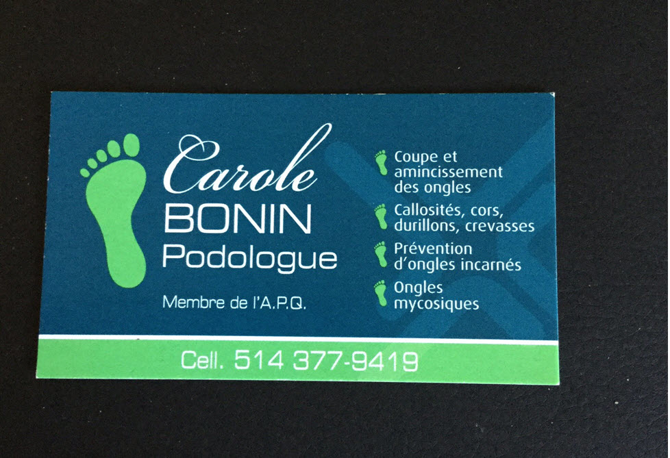 Voir le profil de Carol Bonin Podologue - Rivière-Beaudette