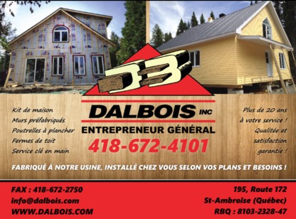 Les Dalbois Produits Inc - Entrepreneurs en construction
