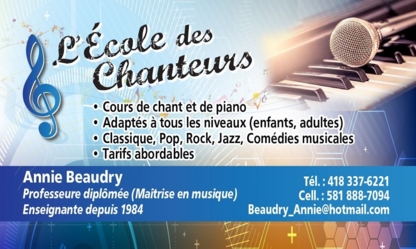 L'École des Chanteurs - Music Lessons & Schools