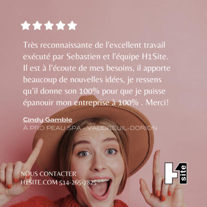 H1Site | Web Design & Agence Marketing | Vaudreuil - Web Design & Development