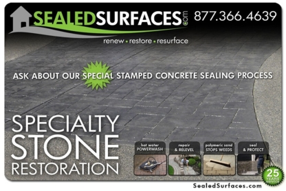Sealed Surfaces Inc - Revêtement de pavage