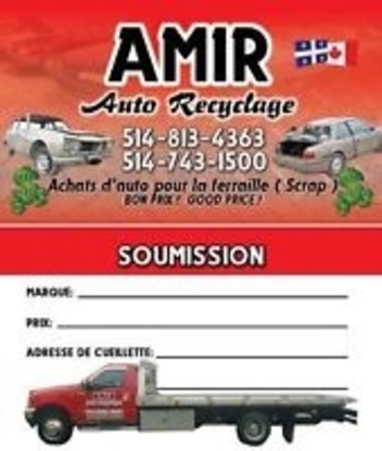 Amir Recyclage d'auto - Recyclage et démolition d'autos