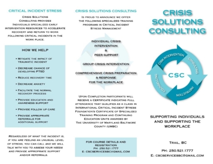 Crisis Solutions Consulting - RPC CCPCPR - Distress Centres