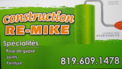 Construction Re-Mike - Entrepreneurs en construction