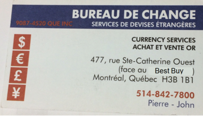 Bureau De Change - Foreign Currency Exchange