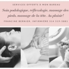 Soins de pieds- Réflexologie-Massage crânien Francine Bernier Infirmière - Soins des pieds