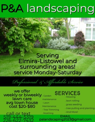 View P&A landscaping’s Elora profile