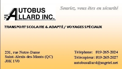 Autobus Allard Inc - Service d'autobus et d'autocar