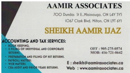 Aamir Associates - Préparation de déclaration d'impôts