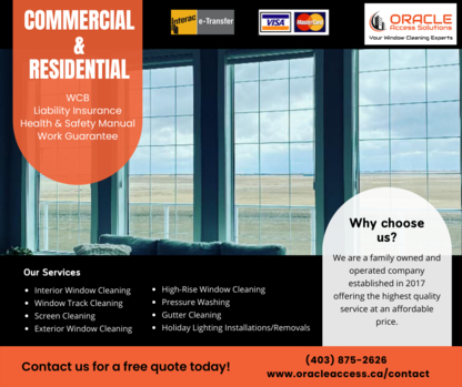 Oracle Access Solutions Inc - Commercial, Industrial & Residential Cleaning