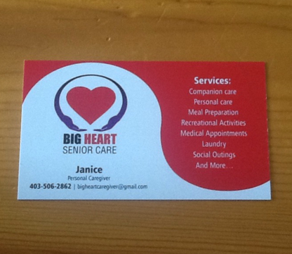 Big Hearts Senior Care - Senior Citizen Services & Centres