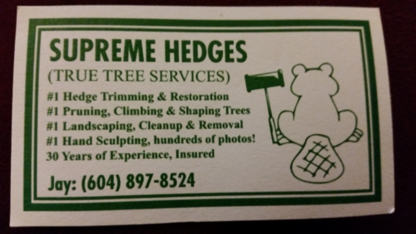 Supreme Hedges - Tree Service