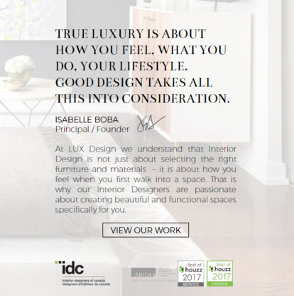 Lux Design - Interior Decorators