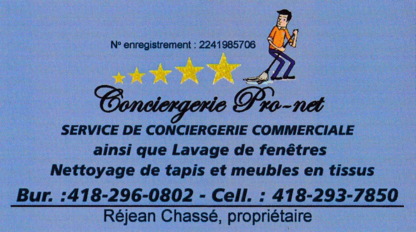Conciergerie Pro-net - Commercial, Industrial & Residential Cleaning