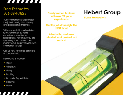 Hebert Group Home Renovations - Home Improvements & Renovations