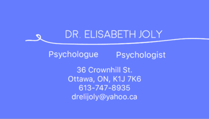 Dr Elisabeth Joly - Psychologues