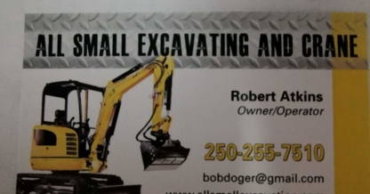 All Small Excavation and Crane - Entrepreneurs en excavation