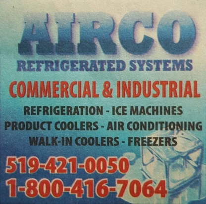 Airco Refrigerated Systems - Entrepreneurs en réfrigération