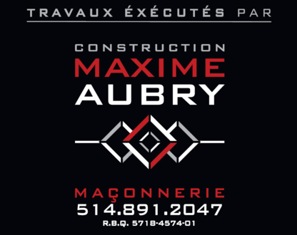 Construction Maxime Aubry - Entrepreneurs en construction