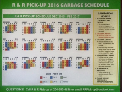 R & R Pickup - Residential Garbage Collection