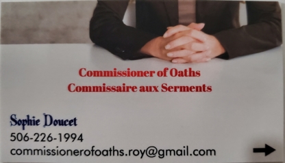 Commissioner of Oaths by Sophie - Legal Aid