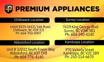Premium Appliances - Major Appliance Stores