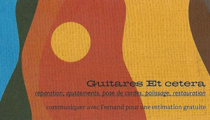 Guitare Etcetera - Réparation d'instruments de musique