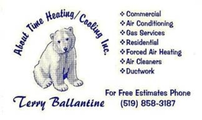About Time Heating-Cooling Inc - Heating Contractors