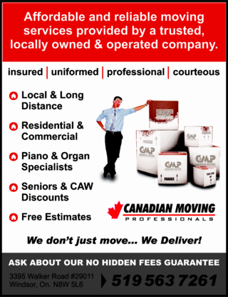 Canadian Moving (CMP) - Moving Services & Storage Facilities