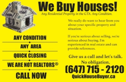 Quick House Buyer - Courtiers immobiliers et agences immobilières