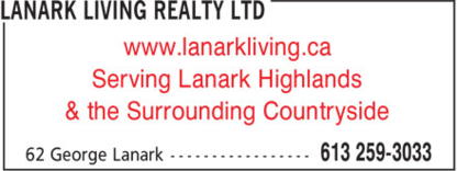 Lanark Living Realty Ltd - Agents et courtiers immobiliers
