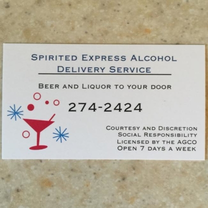 Spirited Express Alcohol Delivery Service - Livraison de repas et de boissons alcoolisées