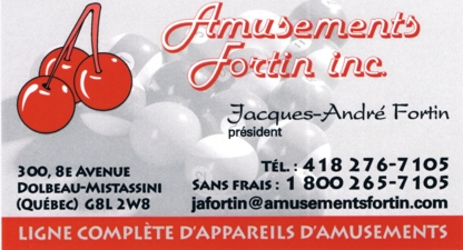 Les Amusements Fortin Inc - Location de matériel et d'équipement de réceptions