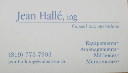 Jean Hallé Ing - Conseillers d'affaires
